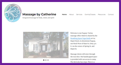 Desktop Screenshot of massagebycatherine.com