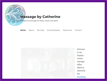 Tablet Screenshot of massagebycatherine.com